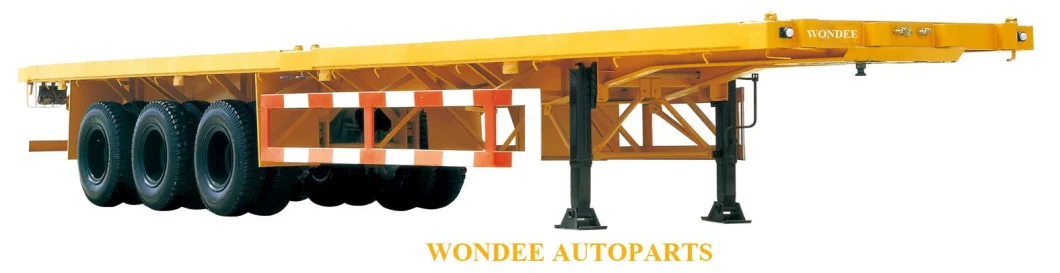 40 Feet Tri-Axles Skeleton Container Semitrailer From China Manufacturer