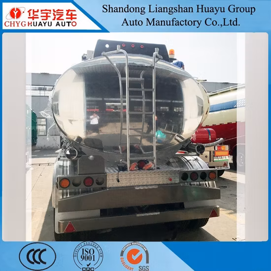 3-Axle 39000L Air Suspension with Lifting Aluminum Alloy Oil Tank Semi Trailer