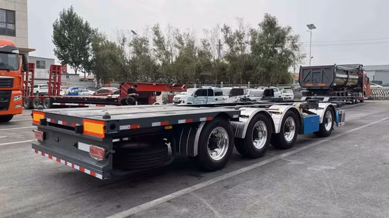 Container Skeleton Shipping Container Chassis Truck Semi Trailer