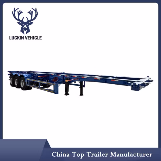 Flatbed Skeleton Low Bed Stake Container Transport Semi Truck Trailer 3 Axle Flatbed Semi Trailers for Sale