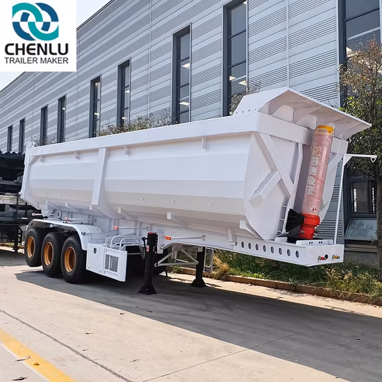 Hot Sale 3axle Dump Tipper Cargo Flatbed Heavy Truck Semi Trailer
