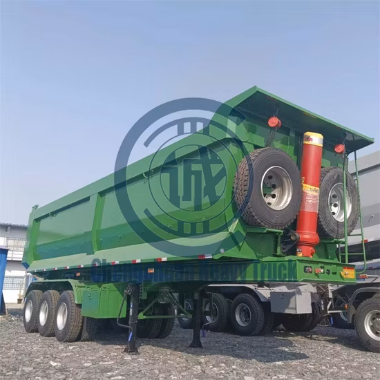China Factory 3/4 Saf Axles 45 Tons 60 Tons 80 Tons Customization Service Air Suspension/ Steel Plate Axles Dump Semi Trailer Tipper Trailer